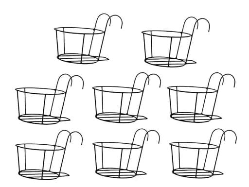 Planters hanging stand pack of 8